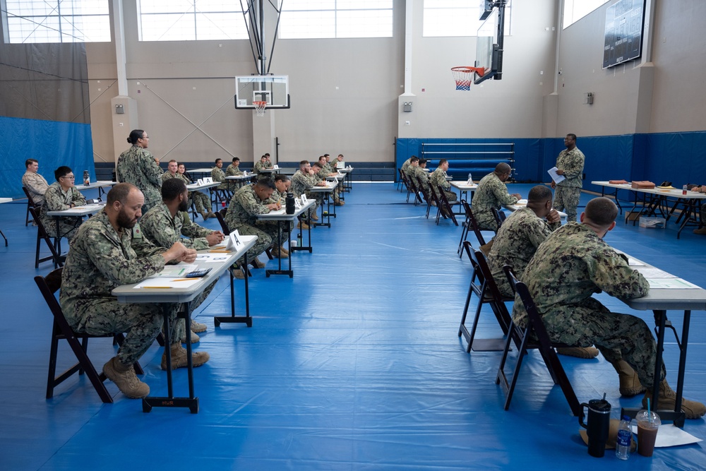 Camp Lemonnier Sailors Test for Advancement