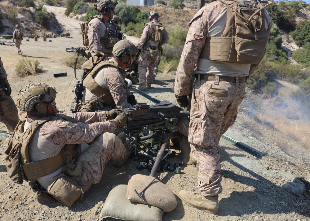 24th MEU (SOC) Conducts Mark 19 Range Near Stavrovouni, Cyprus