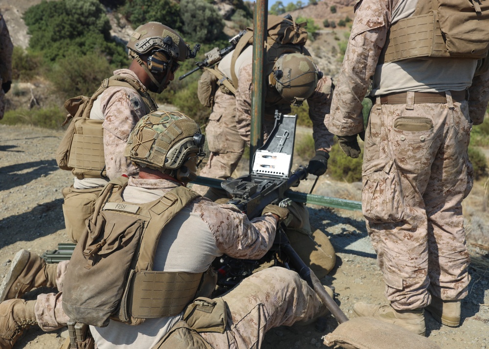 24th MEU (SOC) Conducts Mark 19 Range Near Stavrovouni, Cyprus