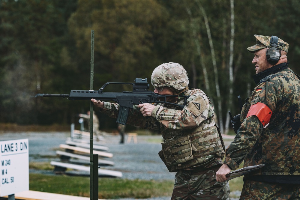 U.S. Soldiers Take German Marksmanship Qualification Test