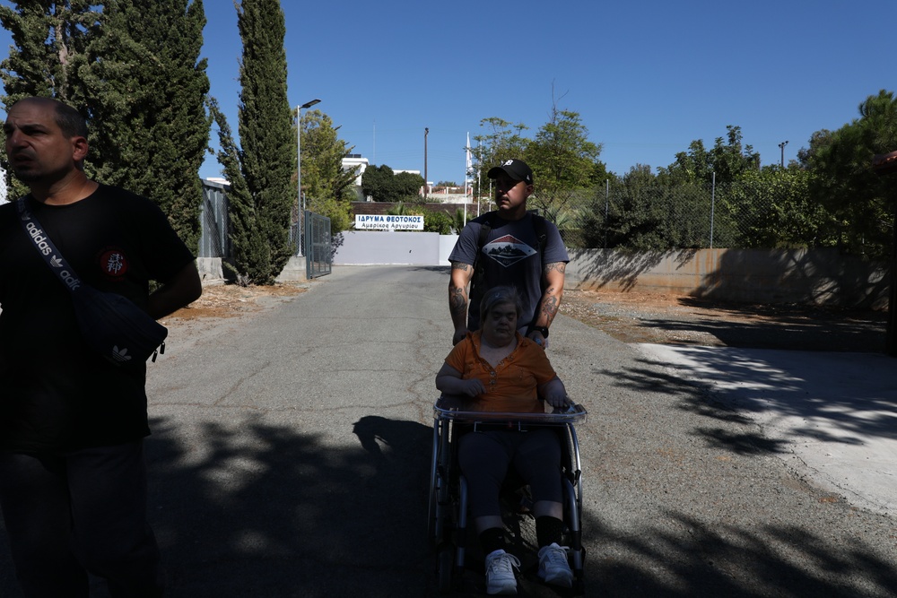 WSP ARG-24th MEU (SOC) Volunteers at the Theotokos Foundation in Limassol, Cyprus