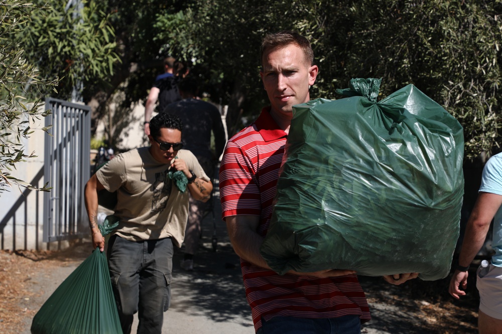 WSP ARG-24th MEU (SOC) Volunteers at the Theotokos Foundation in Limassol, Cyprus