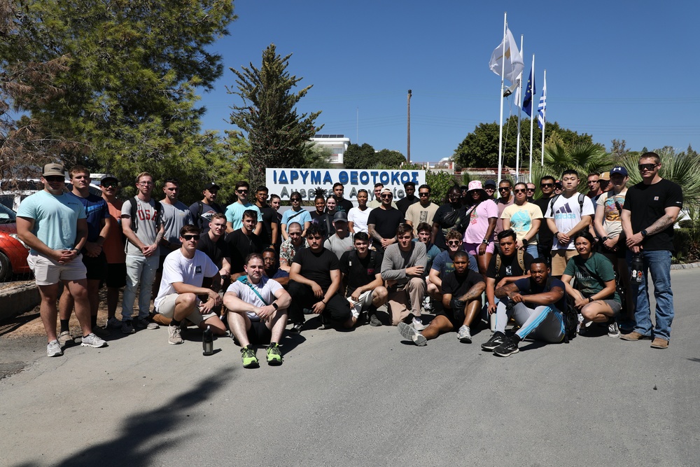 WSP ARG-24th MEU (SOC) Volunteers at the Theotokos Foundation in Limassol, Cyprus