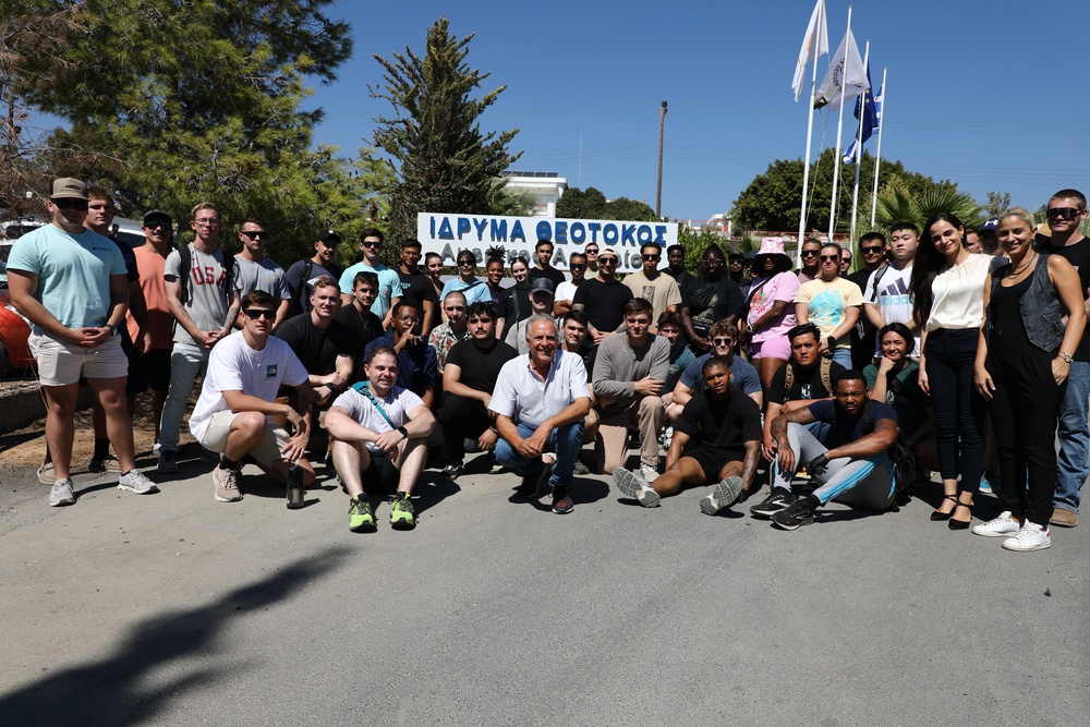 WSP ARG-24th MEU (SOC) Volunteers at the Theotokos Foundation in Limassol, Cyprus