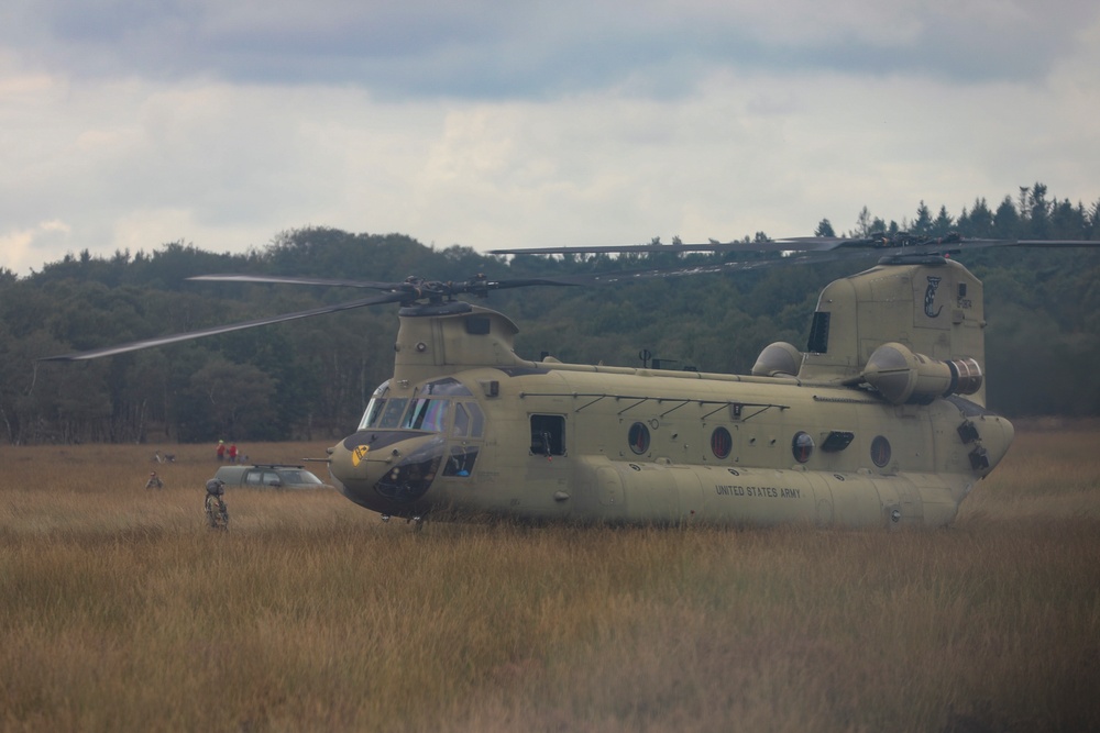 1st Air Cavalry Brigade rehearses air assault demonstration for Market Garden commemoration