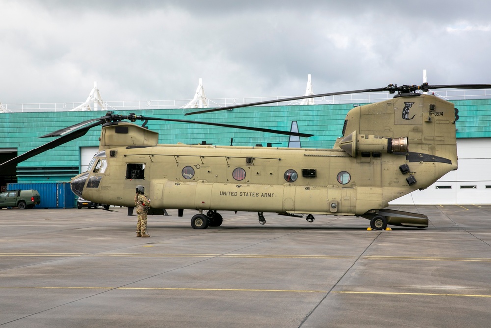 1st Air Cavalry Brigade rehearses air assault demonstration for Market Garden commemoration