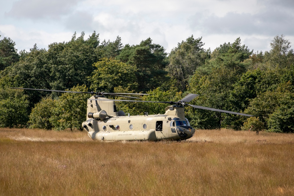 1st Air Cavalry Brigade rehearses air assault demonstration for Market Garden commemoration