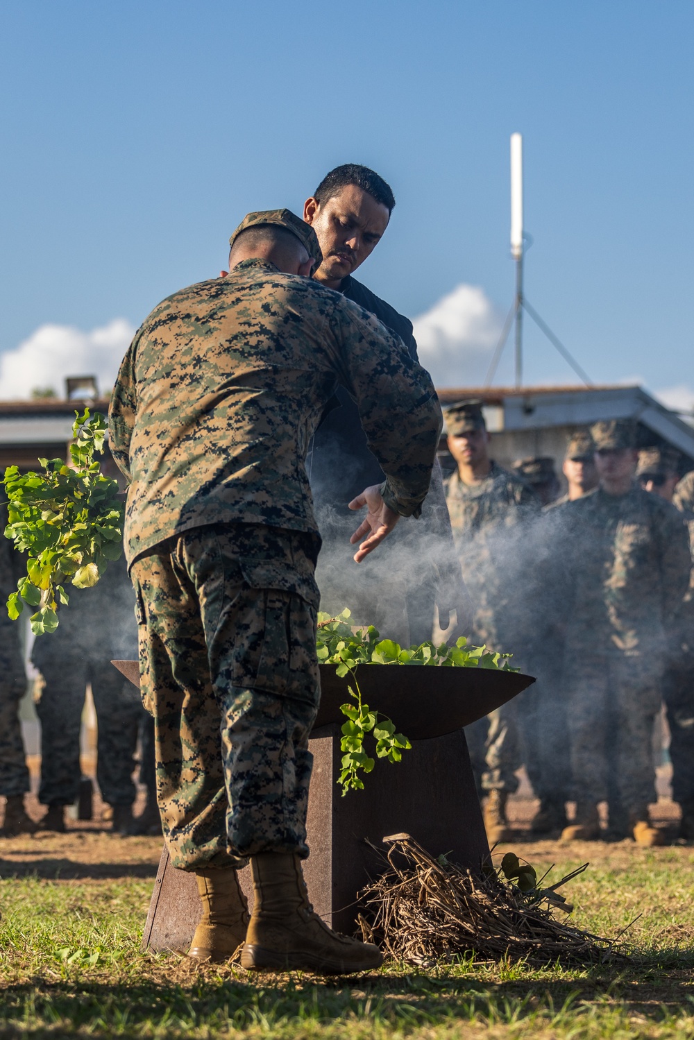 MRF-D 24.3 Marines, Sailors, ADF participate in Tiwi Island people, Larrakia people spiritual walk, cleansing ceremony