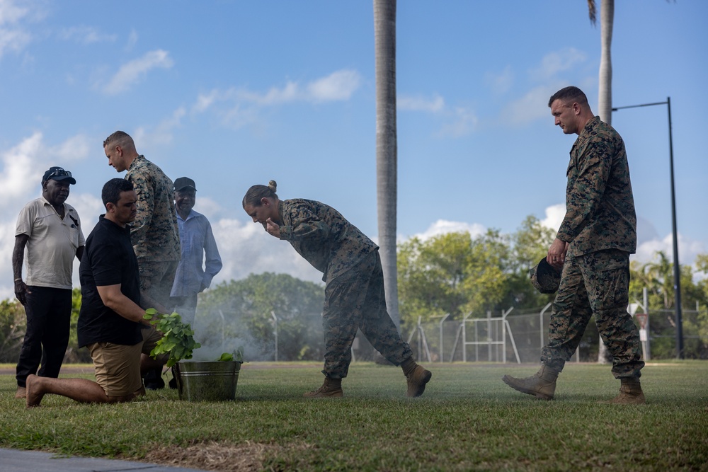 MRF-D 24.3 Marines, Sailors, ADF participate in Tiwi Island people, Larrakia people spiritual walk, cleansing ceremony