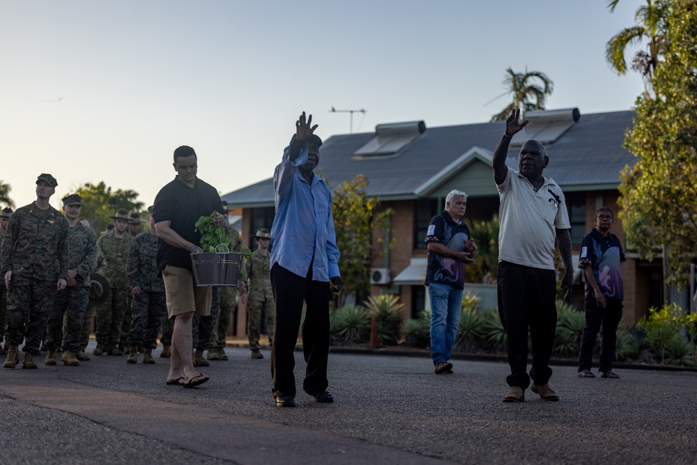 MRF-D 24.3 Marines, Sailors, ADF participate in Tiwi Island people, Larrakia people spiritual walk, cleansing ceremony