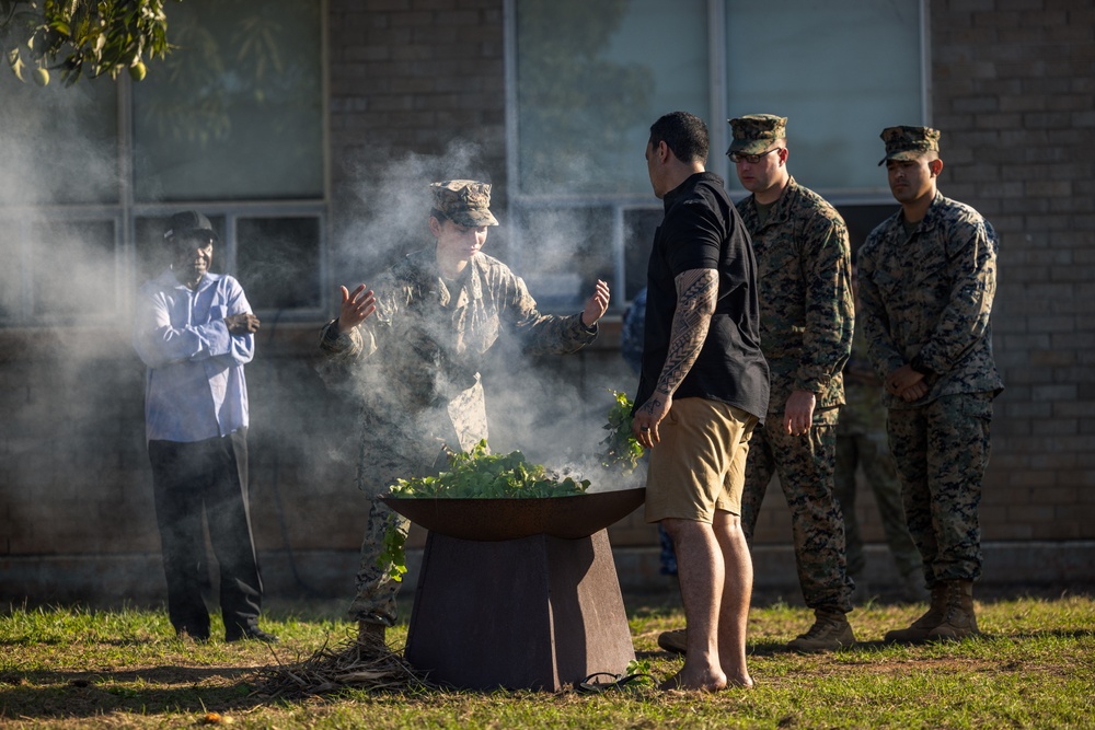 MRF-D 24.3 Marines, Sailors, ADF participate in Tiwi Island people, Larrakia people spiritual walk, cleansing ceremony