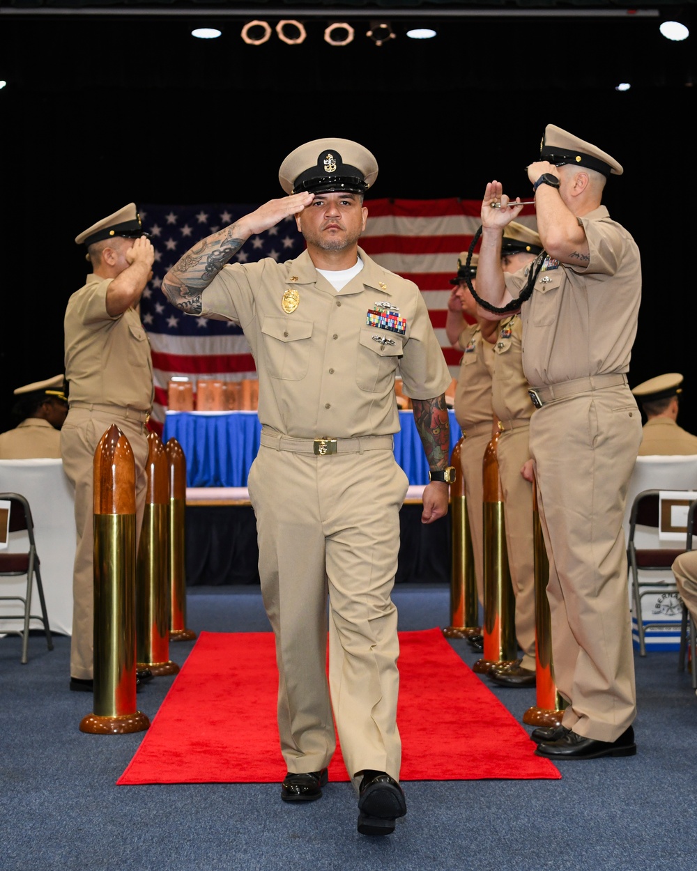 NSA Bahrain Pins 15 New Chief Petty Officers