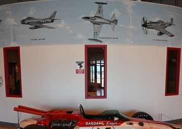 181st Intelligence Wing and IMS Museum Celebrate 70 Years with Iconic Race Car Display at Hulman Field