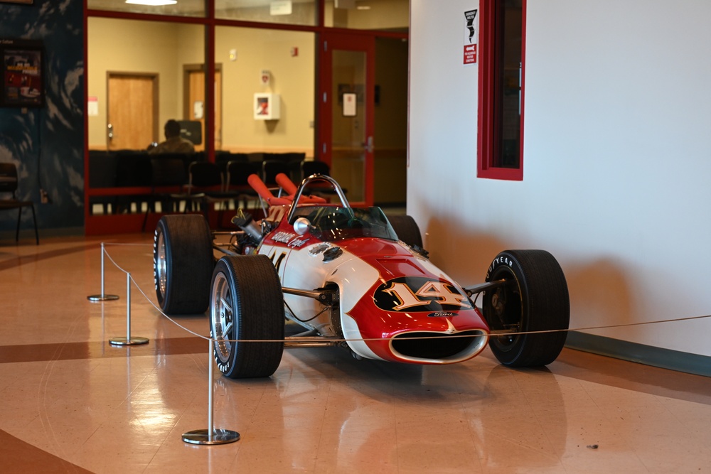 181st Intelligence Wing and IMS Museum Celebrate 70 Years with Iconic Race Car Display at Hulman Field