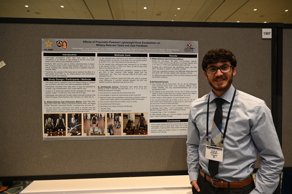 Cole Dempsey presents poster at MHSRS 2024