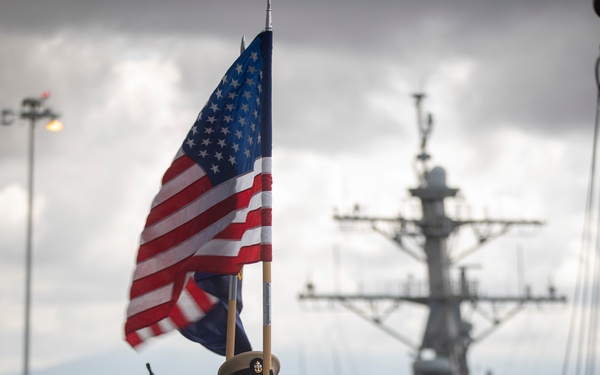 Senior Chief Aviation Ordnanceman Celebrates Retirement Ceremony Aboard USS Tripoli