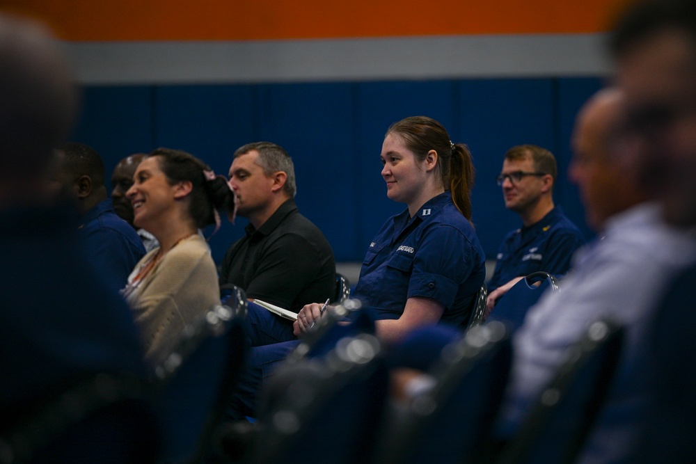 Strengthening Service Culture talk at Coast Guard Yard