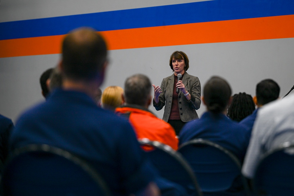 Strengthening Service Culture talk at Coast Guard Yard