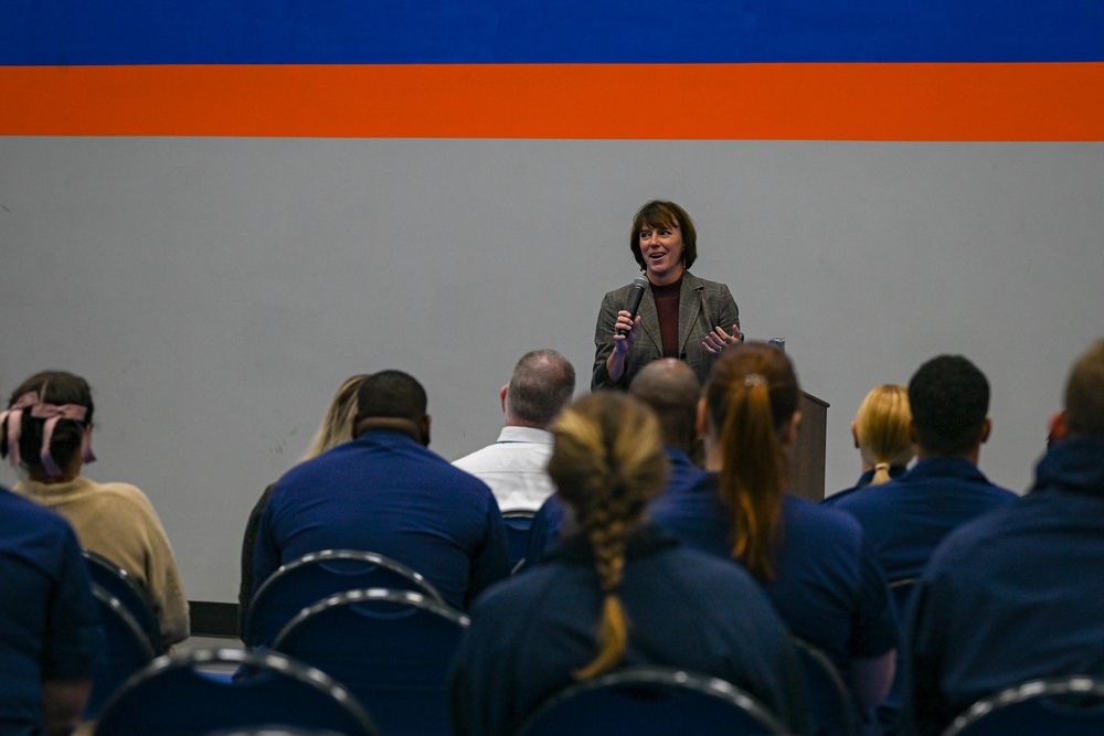 Strengthening Service Culture talk at Coast Guard Yard