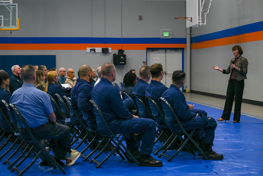 Strengthening Service Culture talk at Coast Guard Yard