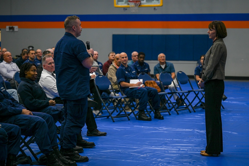 Strengthening Service Culture talk at Coast Guard Yard