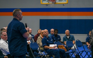 Strengthening Service Culture talk at Coast Guard Yard