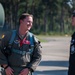 The Air Combat Command F-16 Viper Demonstration Team performs at the 2024 Sanicole International Airshow