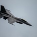 The Air Combat Command F-16 Viper Demonstration Team performs at the 2024 Sanicole International Airshow