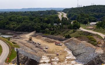 After a 2020 inspection, Tuttle Creek Dam dewaters outlet channel to undergo massive repairs that reduces risk of spillway erosion and downstream flooding