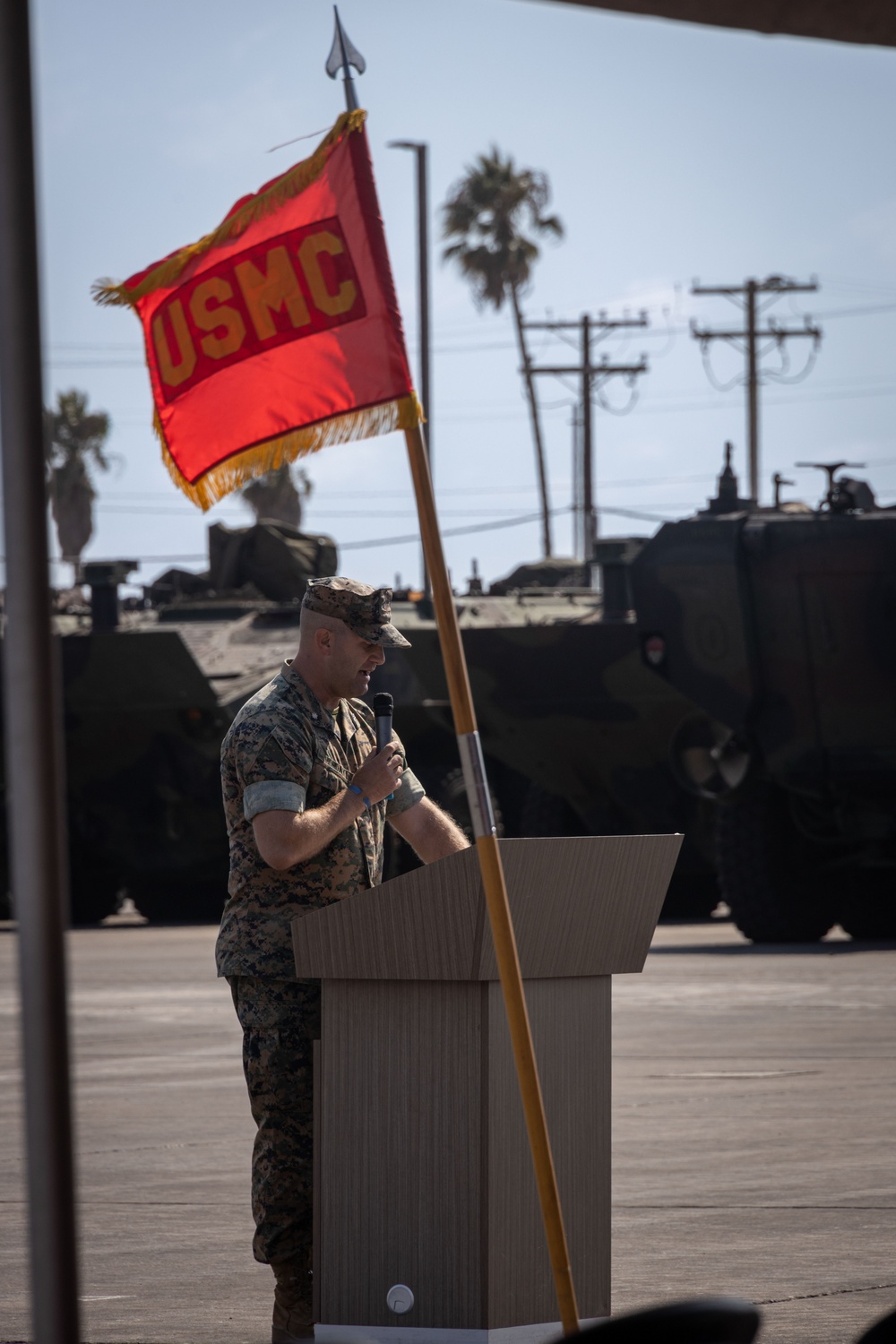 3rd AA Bn. hosts AAV sunset ceremony