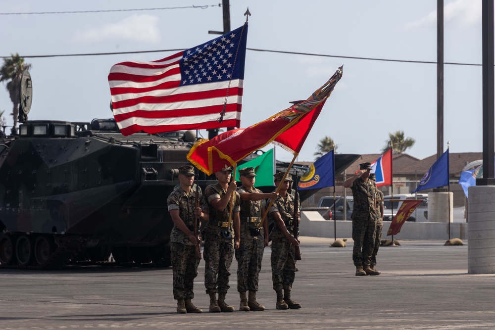 3rd AA Bn. hosts AAV sunset ceremony