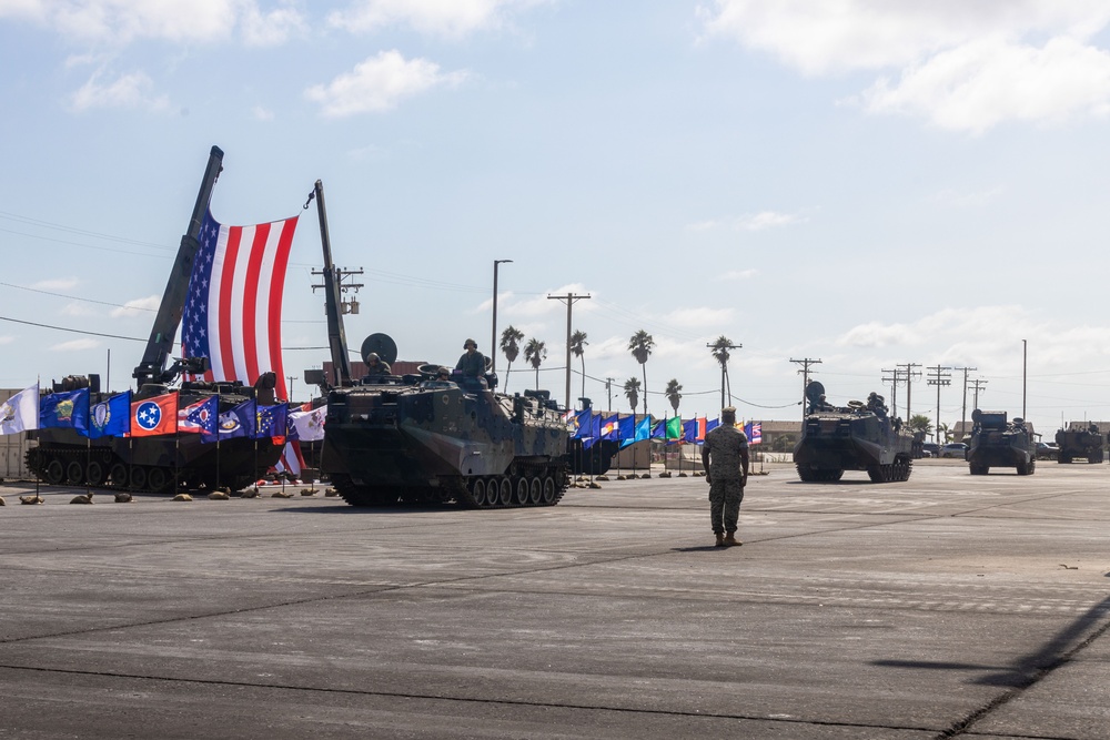 3rd AA Bn. hosts AAV sunset ceremony