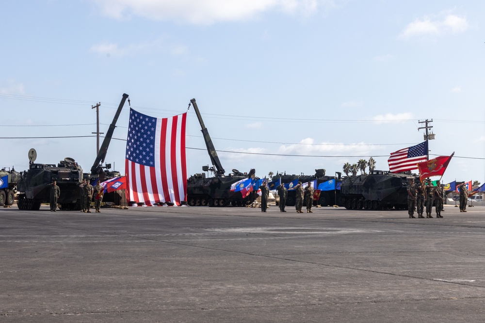 3rd AA Bn. hosts AAV sunset ceremony