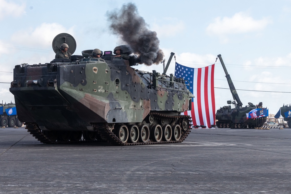 3rd AA Bn. hosts AAV sunset ceremony