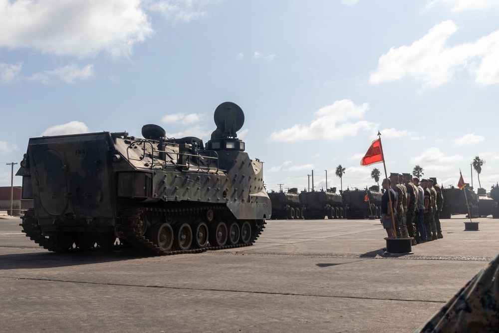 3rd AA Bn. hosts AAV sunset ceremony