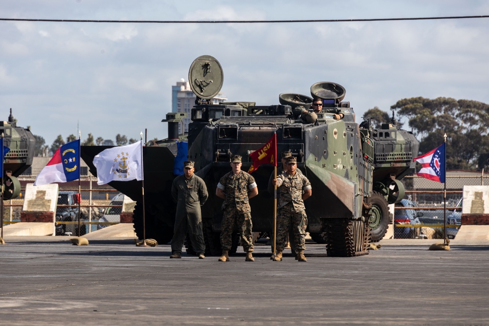 3rd AA Bn. hosts AAV sunset ceremony