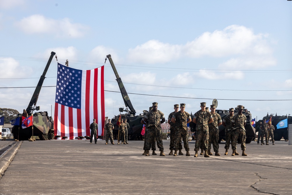 3rd AA Bn. hosts AAV sunset ceremony