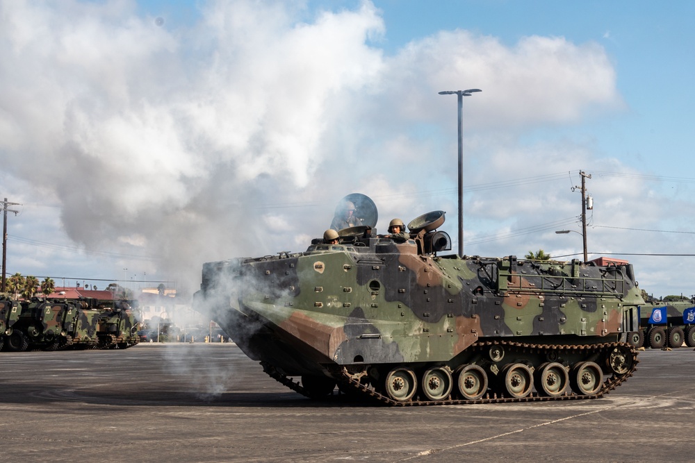 3rd AA Bn. hosts AAV sunset ceremony