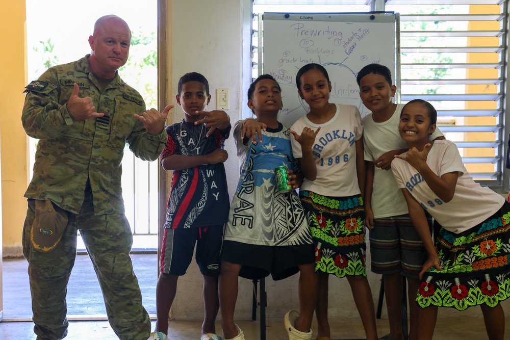 Pacific Partnership 2024-2 Visits Lelu Elementary School