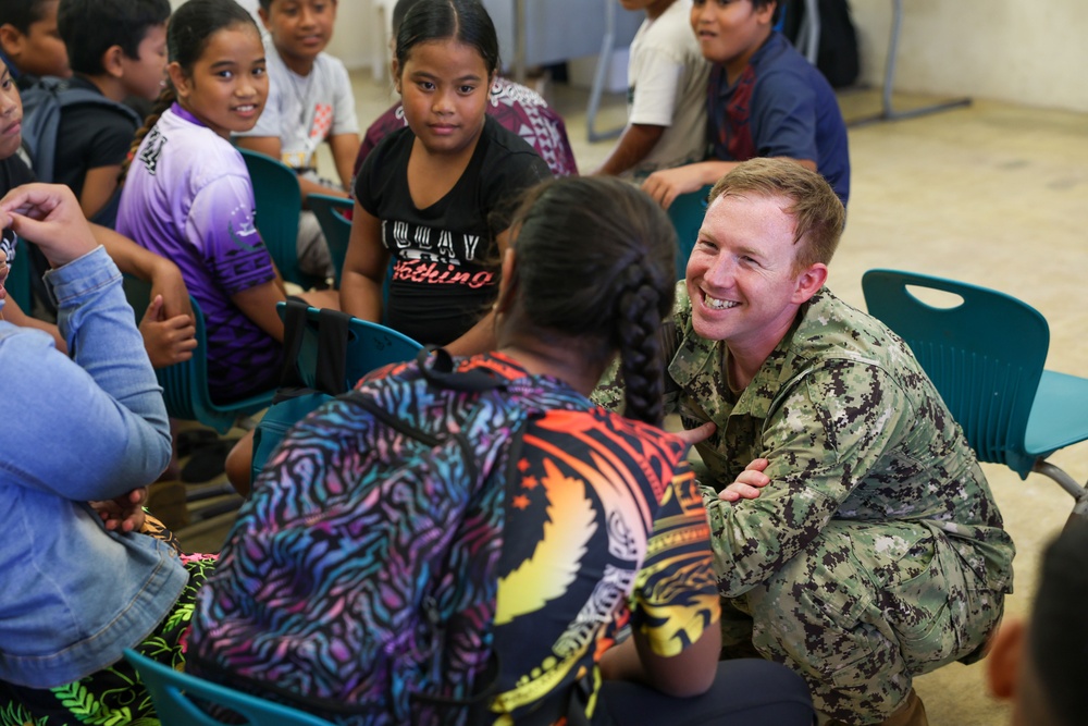 Pacific Partnership 2024-2 Visits Lelu Elementary School