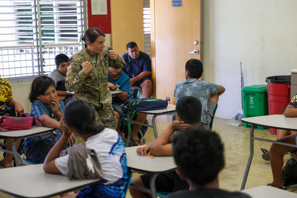 Pacific Partnership 2024-2 Visits Lelu Elementary School