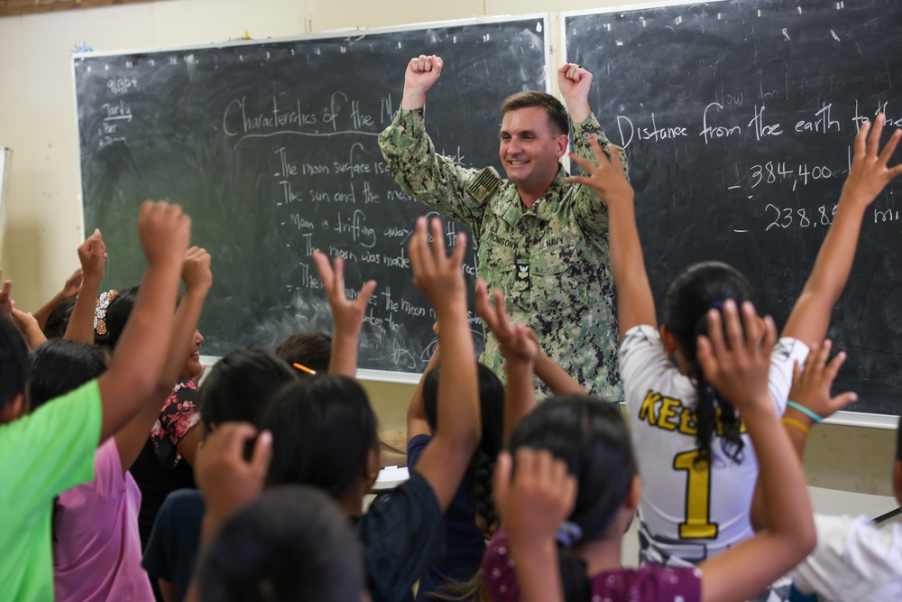 Pacific Partnership 2024-2 Visits Lelu Elementary School