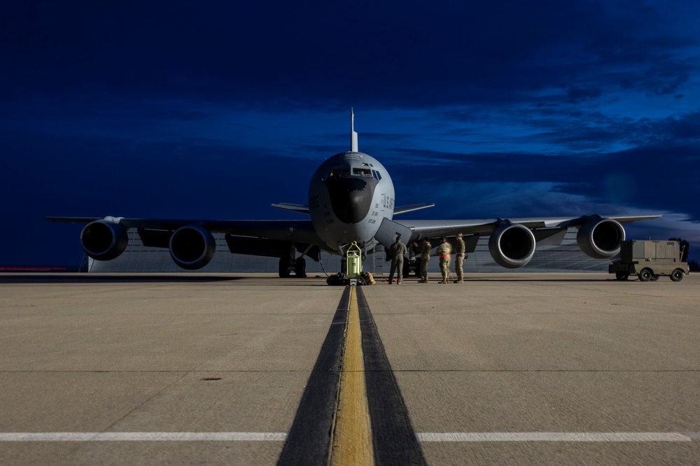 350th ARS Refuels Gen. Jacqueline Van Ovost During Fini-Flight