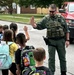 High-fives for Department of Defense Education Activity (DoDEA) Kingsolver Elementary students