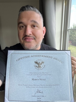 Sailor Receives President’s Lifetime Achievement Volunteer Service Award