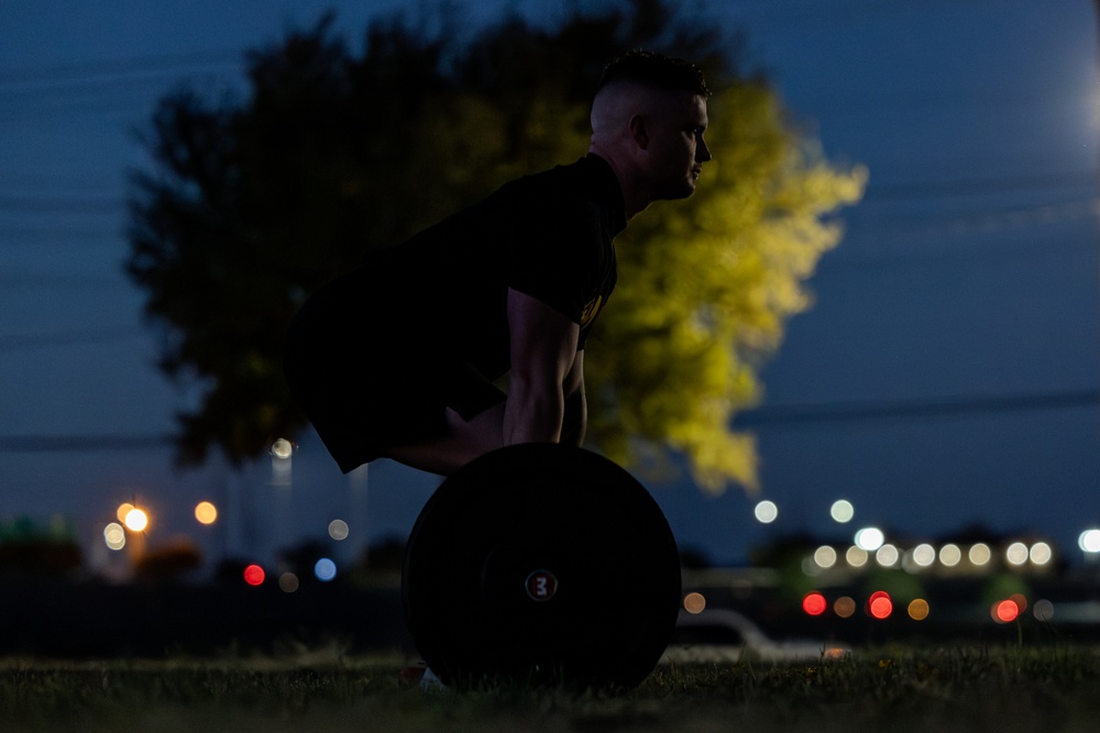 1st Medical Brigade, 13th Armored Corps Sustainment Command performs CrossFit for Physical Training