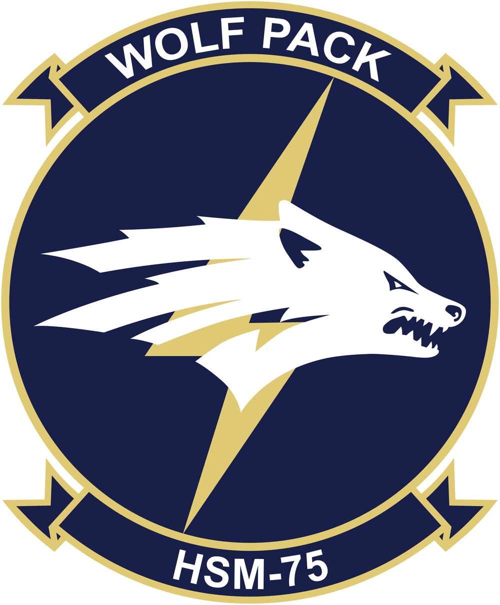HSM-75, Wolf Pack, Logo Seal Patch.