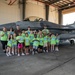 Kids and staff with the Mays Landing’s Best Summer Camp and After School program visit the 177th Fighter Wing