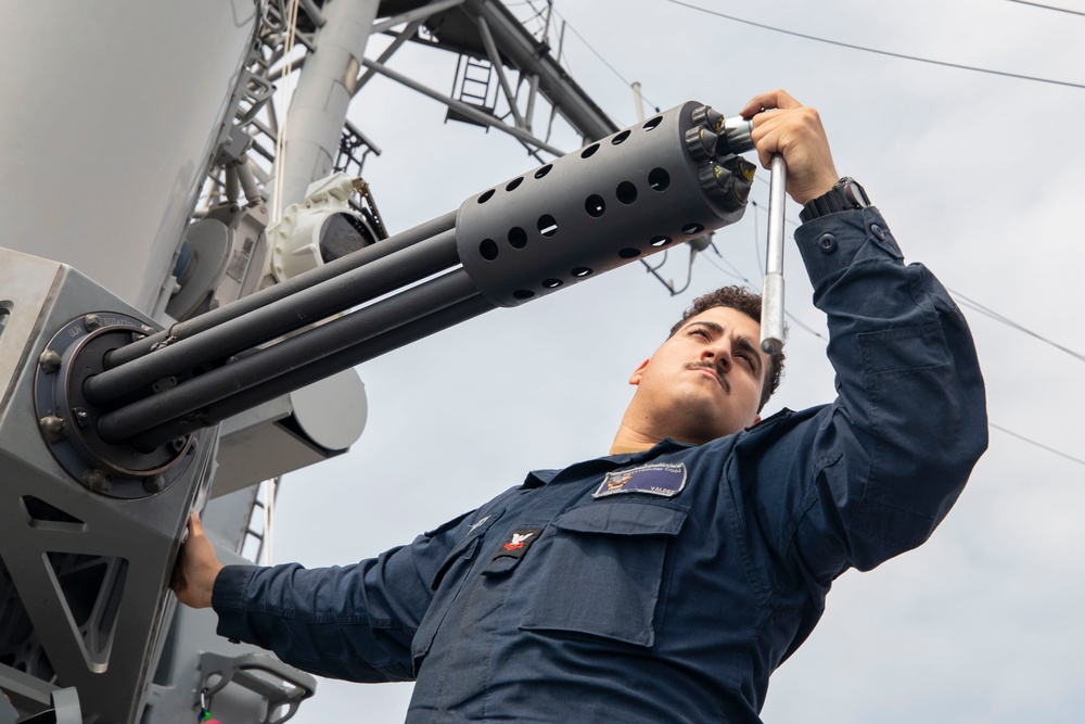 Sailors Conduct CWIS Maintenance