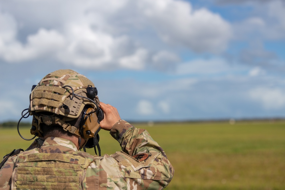 Security Forces Airman Stays Vigilant During Exercise Golden Gecko